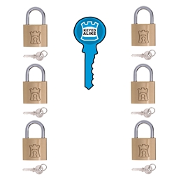 P1K20 - Brass Keyed Alike Padlock